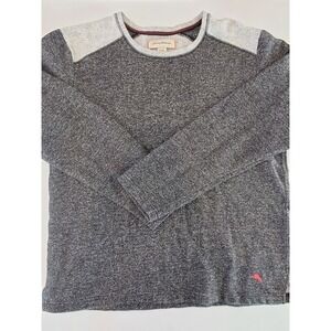 Tommy Bahama Men's XL/EG Long Sleeve Knit Sweater Gray Marled Pullover